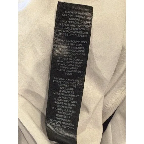 EUC White House Black Market Black and White Striped Top Women’s L - Picture 7 of 8